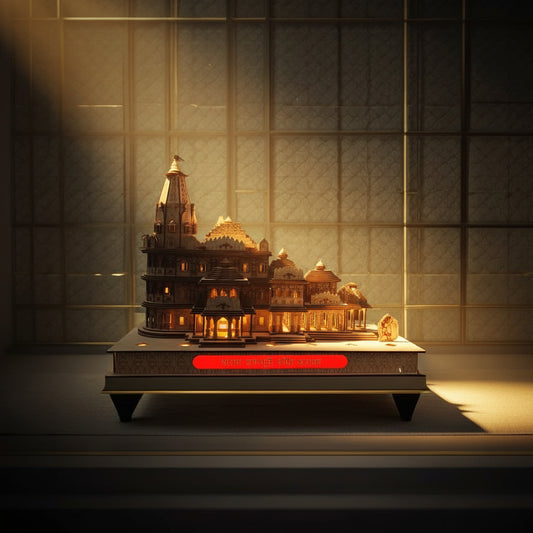 "श्रीराम मंदिर अयोध्या " - Shri Ram Mandir 🚩 Ayodhya ( Medium Size )