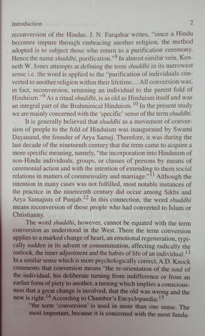 Aryasamaj and suddhi movement