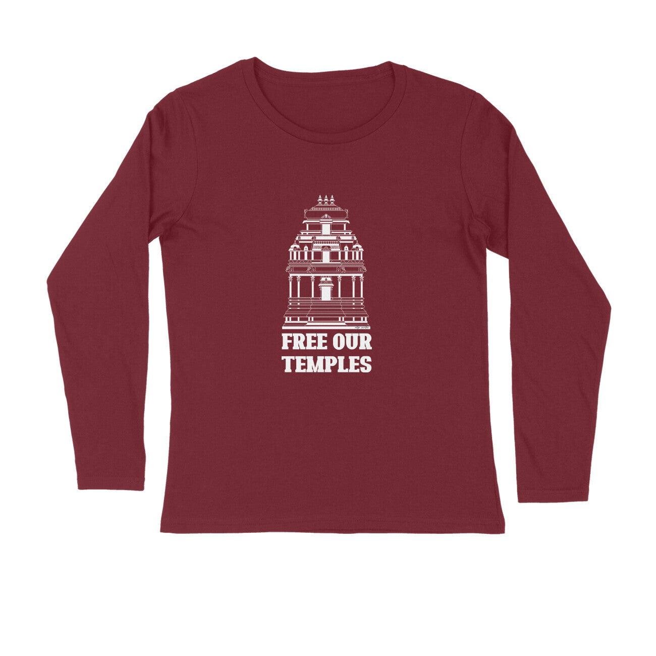 Free our temples full sleeves t-shirts