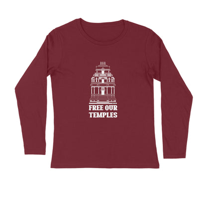 Free our temples full sleeves t-shirts